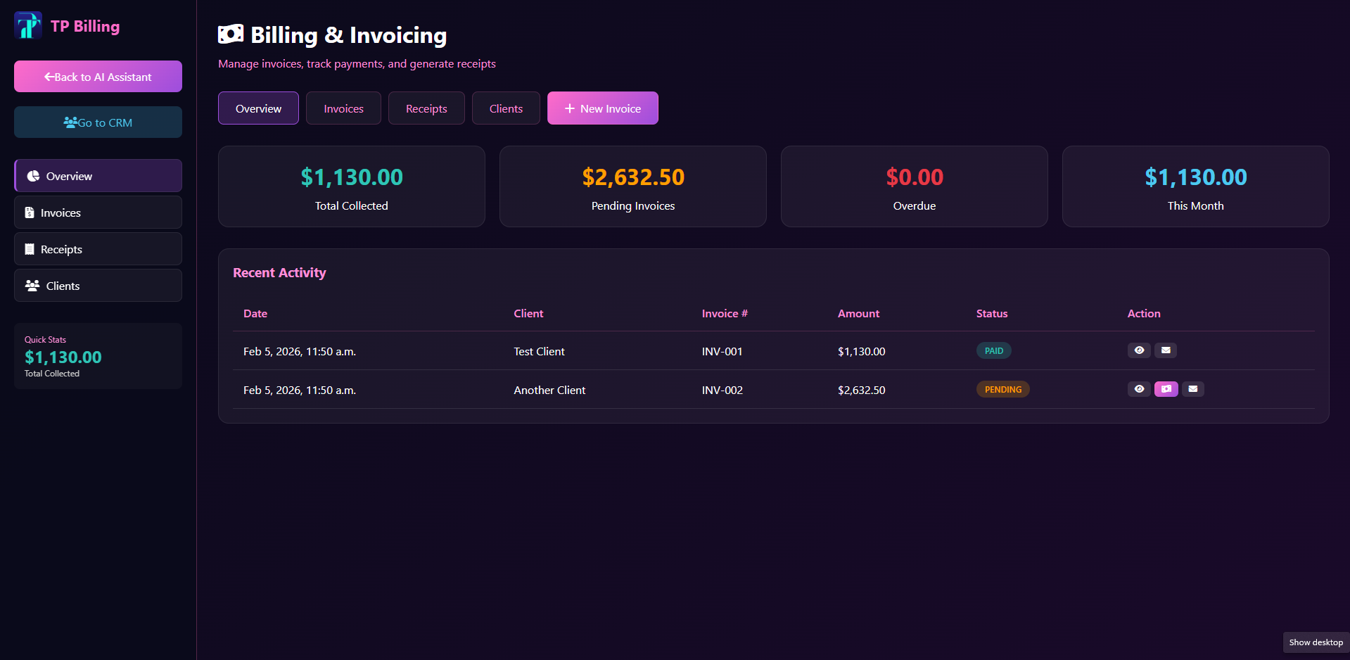 Billing Overview